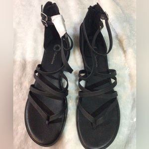 Tru comfort foam size 10 black sandals